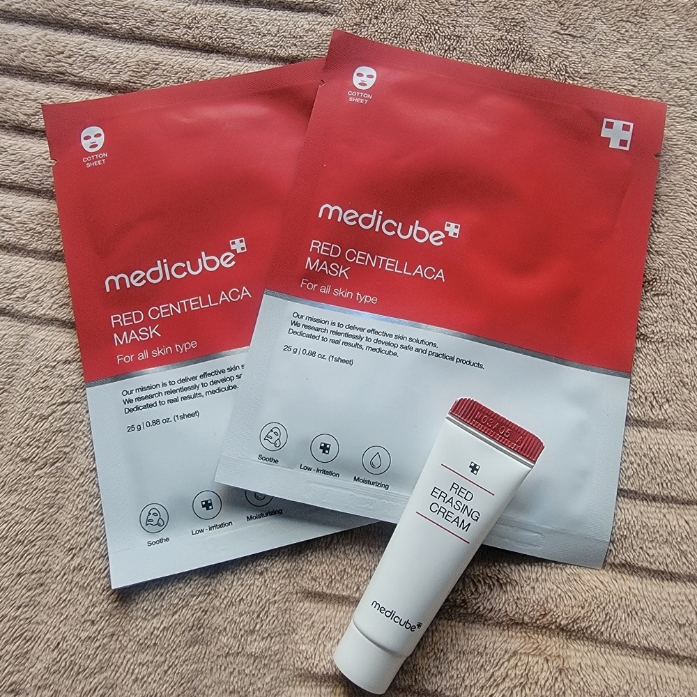 MEDICUBE Red Centellaca Mask And Red Erasing Cream